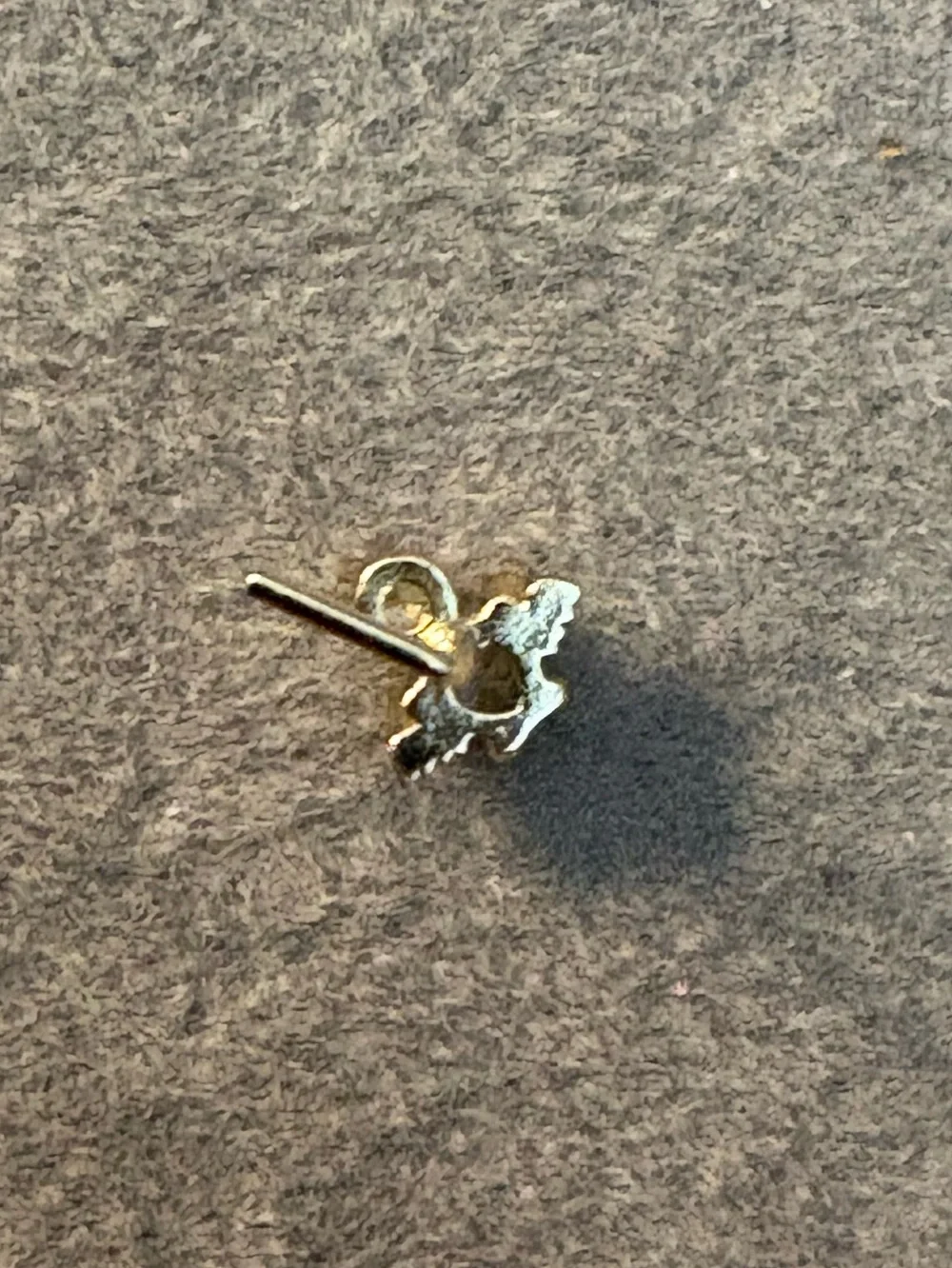 Nose Ring- Angel  Cubic zirconia  20G Nose Ring Stud Screw 316L Stainless Steel